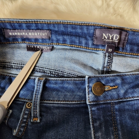 NYDJ Barbara Bootcut Lift Tuck Technology High Rise Jeans-Size 10 - Picture 8 of 11